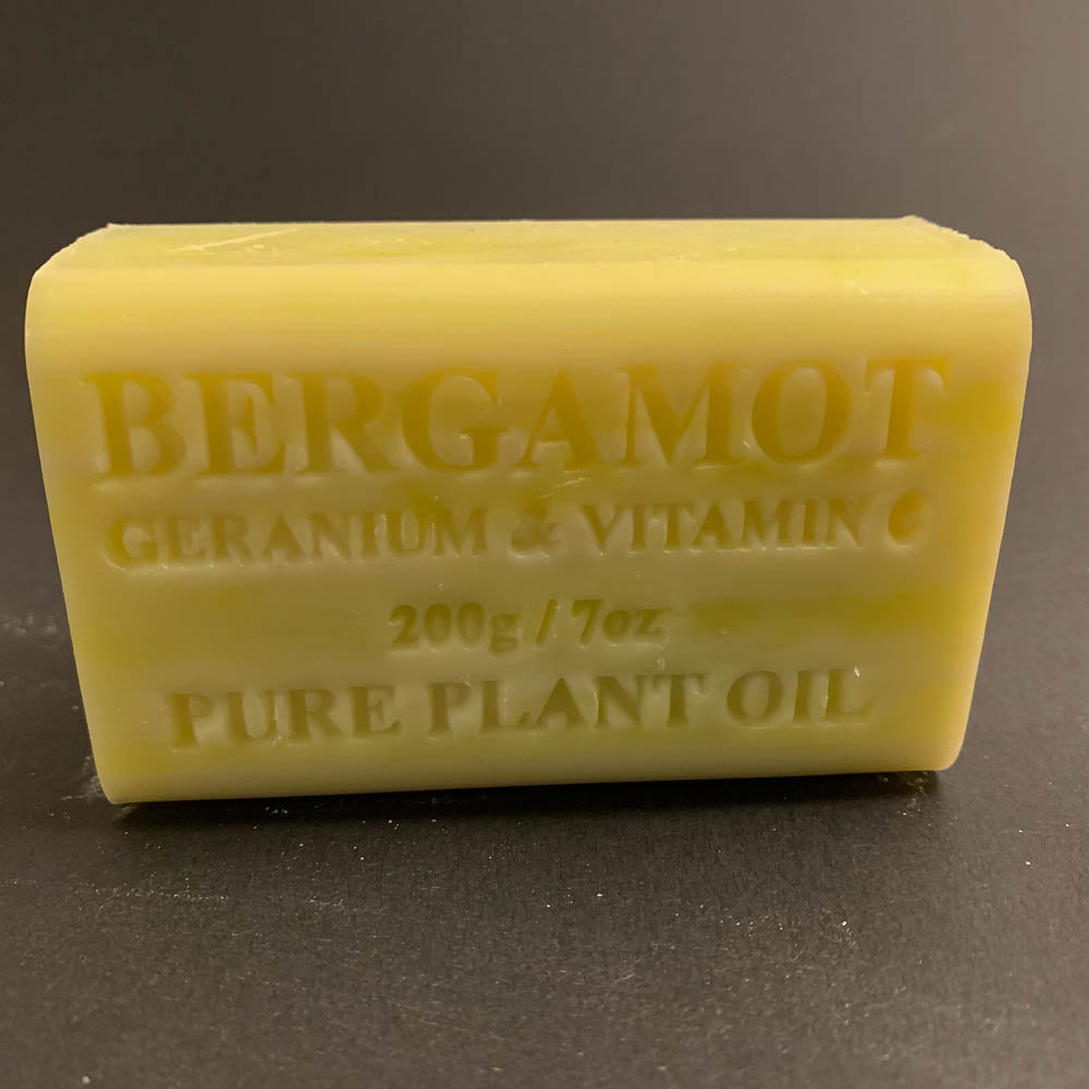 200g Pure Natural Plant Oil Soap - Bergamont, Geranium and Vitamin E