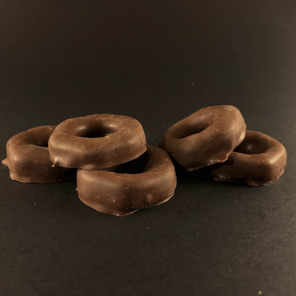 thumbnail image 2 of JUST SWEETS Chocolate Coated Aniseed Rings - 100g Bag 2 of 4