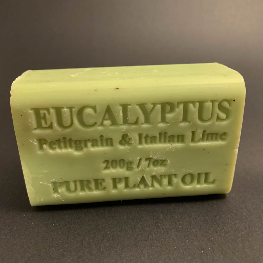 200g Pure Natural Plant Oil Soap - Eucalyptus, Petitgrain and Italian Lime