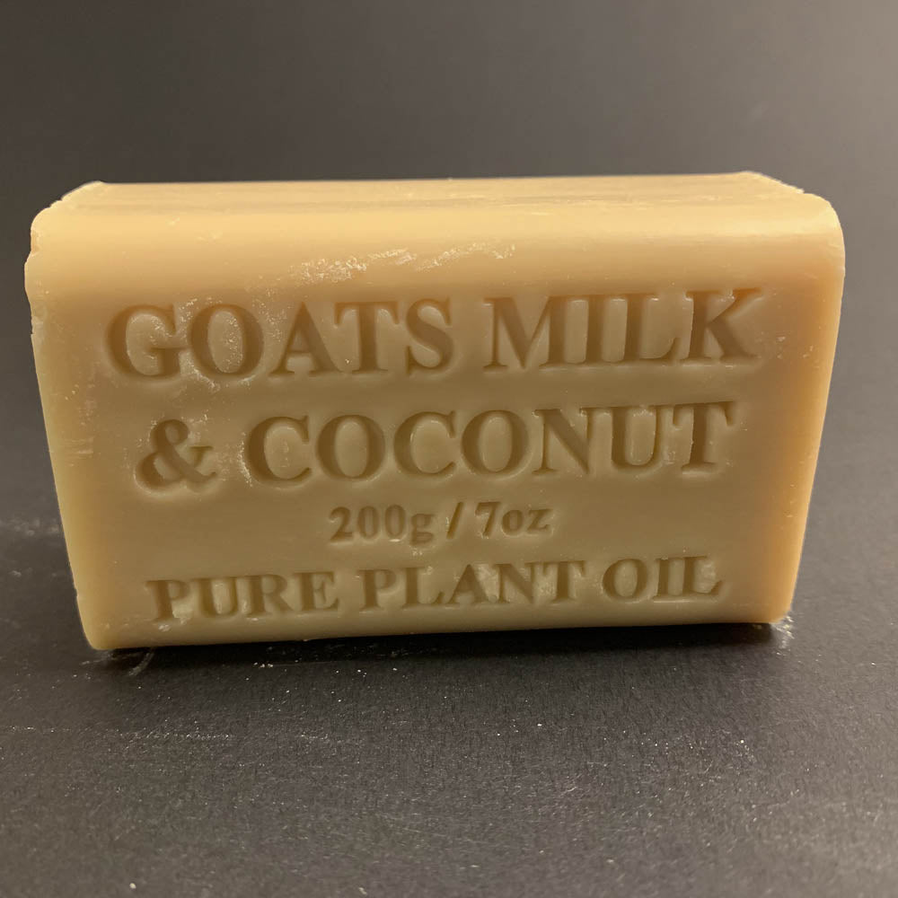 200g Pure Natural Plant Oil Soap - Goats Milk & Coconut