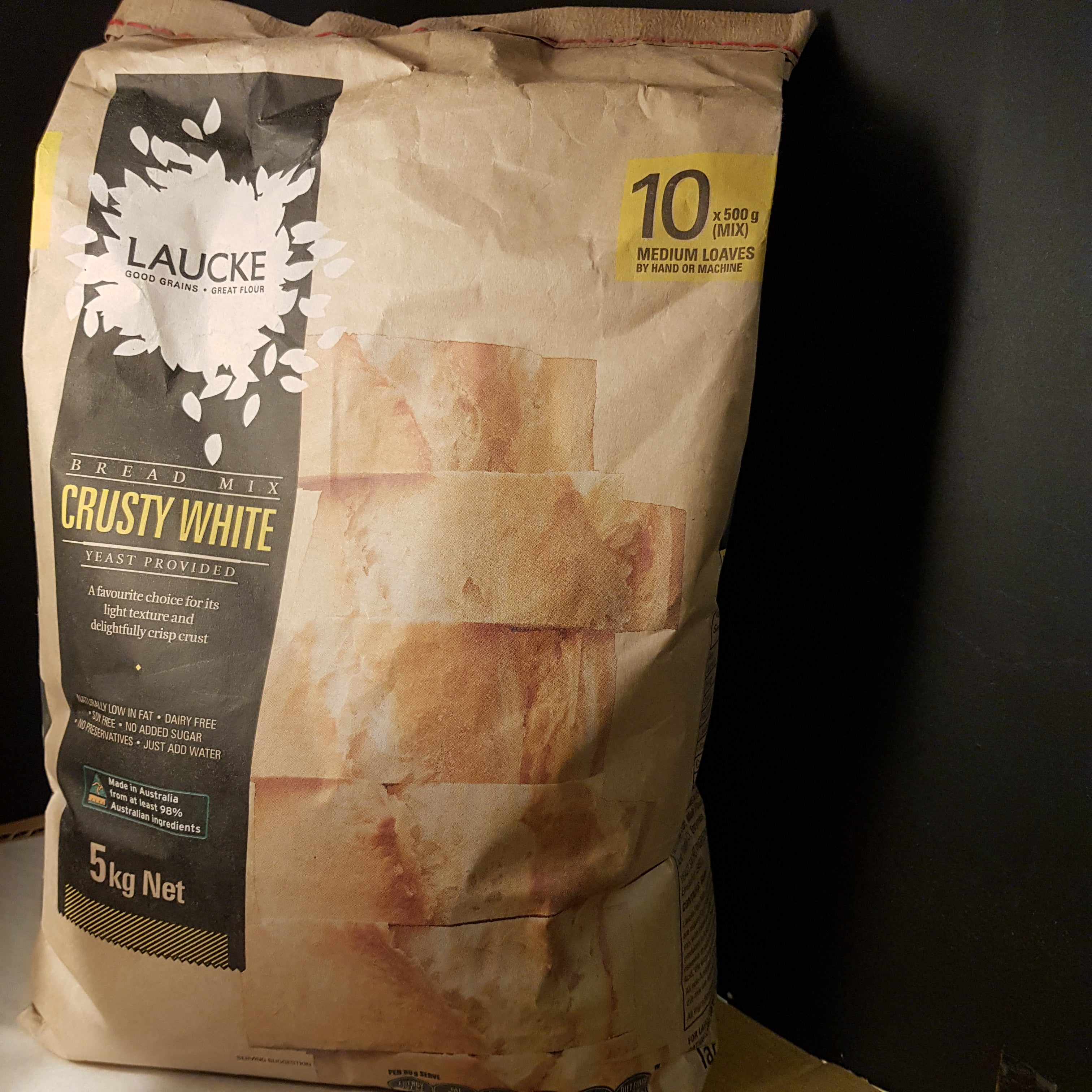 Crusty Rag Laucke White Crusty Calico Bag Bread Mix - Price History, Comparison ...