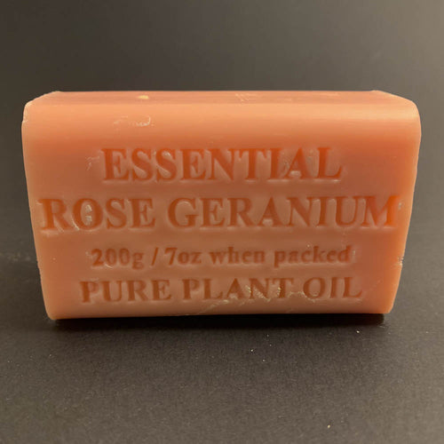 200g Pure Natural Plant Oil Soap - Essential Rose Geranium