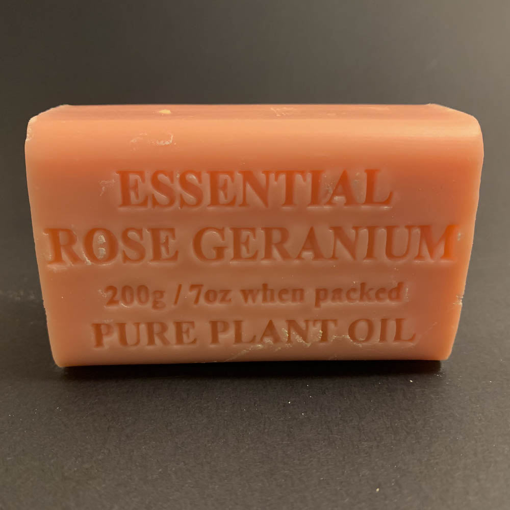 200g Pure Natural Plant Oil Soap - Essential Rose Geranium