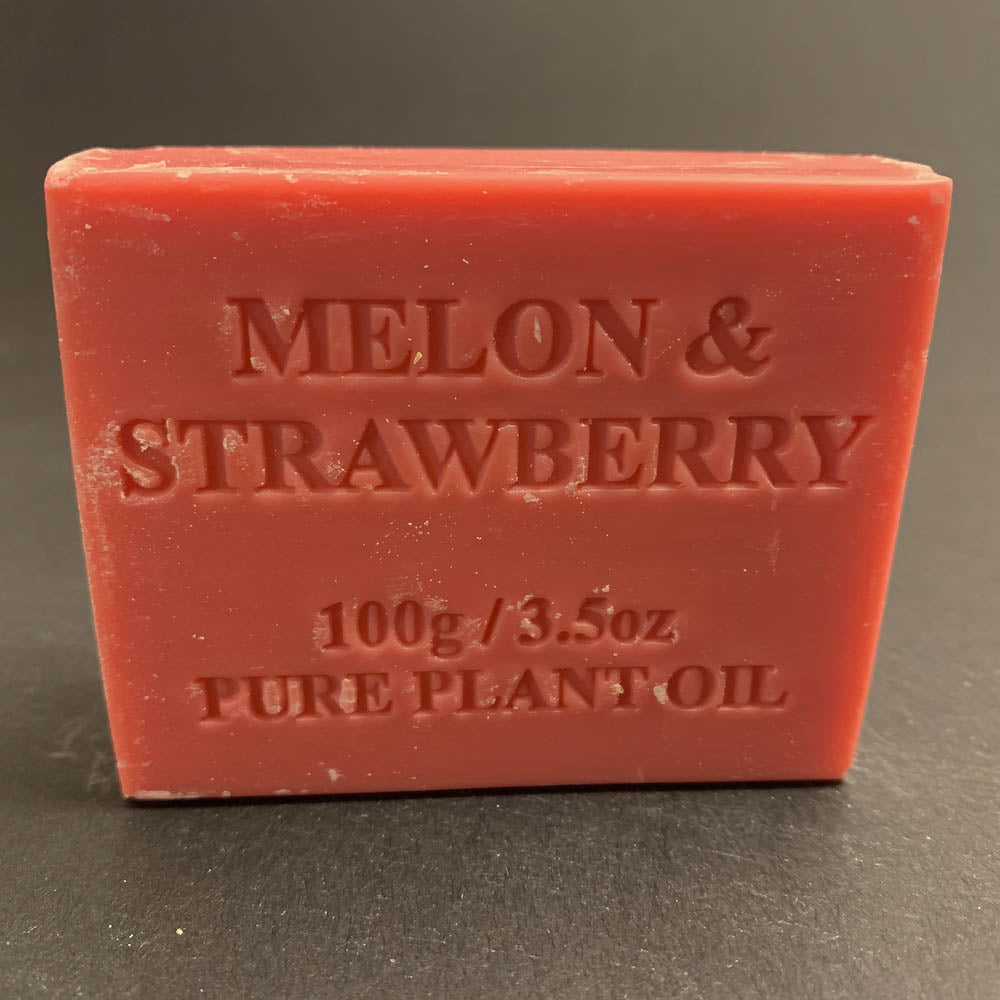 100g Pure Natural Plant Oil Soap - Melon & Strawberry