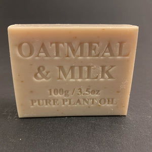 100g Pure Natural Plant Oil Soap - Oatmeal & Milk