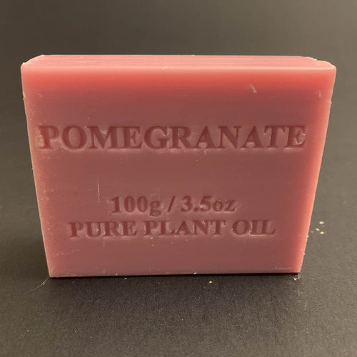 100g Pure Natural Plant Oil Soap - Pomegranate