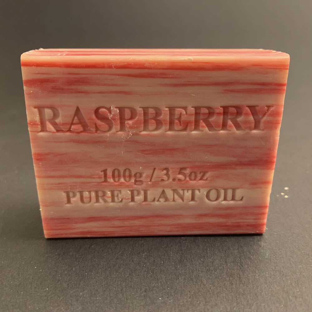 100g Pure Natural Plant Oil Soap - Raspberry